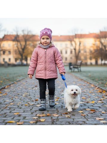BOBUX MARVEL ARCTIC Cerise | Children's first insulated barefoot shoes
