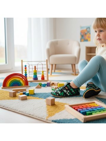 CRAVE SNOWSTORM Navy/Lime | Dětské zimní zateplené boty