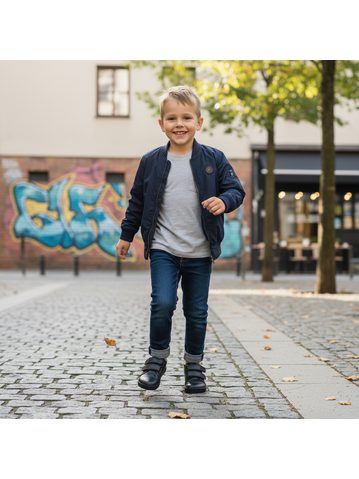 PEGRES All-season sneakers BF54 0.1 Black | Children's barefoot sneakers