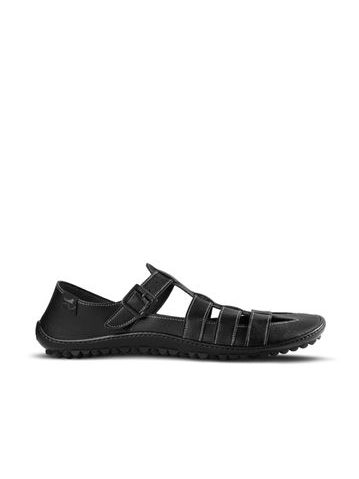 LEGUANO JARO černé | Pánské barefoot sandály