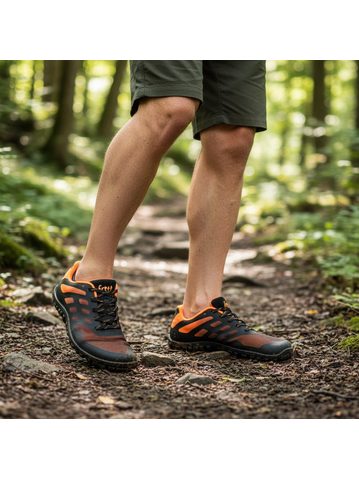 FREET CALVER 2 Orange/Black | Barefoot sportovní tenisky