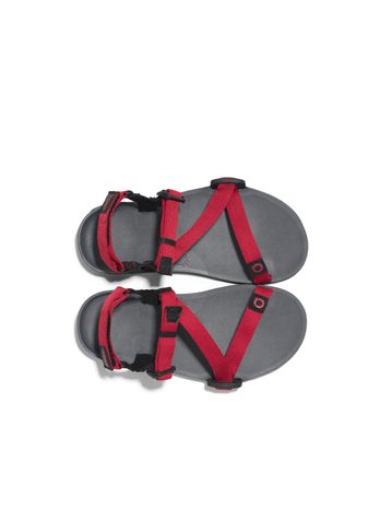 XERO SHOES Z-TRAIL YOUTH Charcoal/Red Pepper | Dětské barefoot sandály