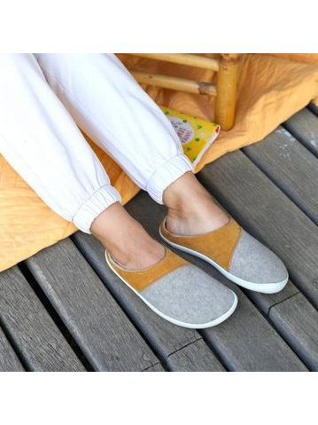 AYLLA WASI Žluté | Dámské barefoot přezůvky