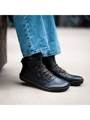 CRAVE GLASGOW 2.0 Black | Kotníkové barefoot boty