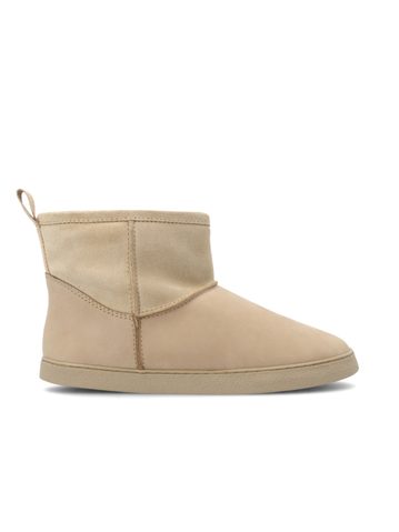GROUNDIES COZY BOOT Low Cappuccino | Dámské barefoot válenky