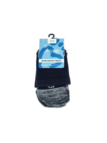 NABOSO BAREFOOT PONOŽKY MERINO Tmavě Modré 4 + 1 ZDARMA