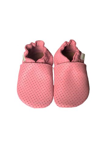 HOPI HOP BAREFOOT KOŽENÉ CAPÁČKY Růžové děrované | Dětské barefoot capáčky