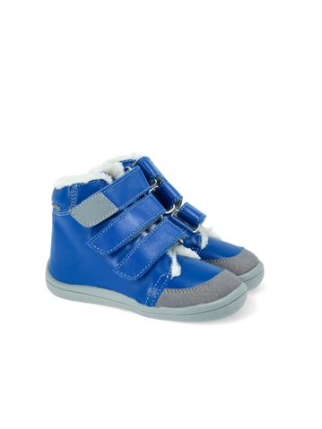 BEDA ZIMNÍ VYŠŠÍ MATT Blue | Dětské zimní zateplené barefoot boty 6