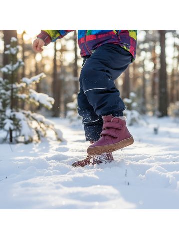 FRODDO UP TEX WINTER Dark Blue | Dětské zimní zateplené barefoot boty