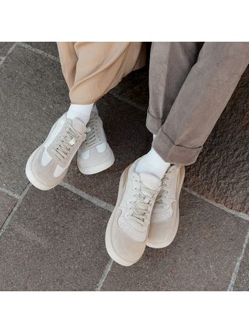 GROUNDIES NOVA GS1 WOMEN Beige Brown | Dámské barefoot tenisky