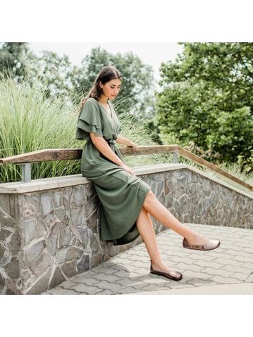 SHAPEN BALERÍNKY TULIP III Wide Rose Gold | Dámské barefoot baleríny