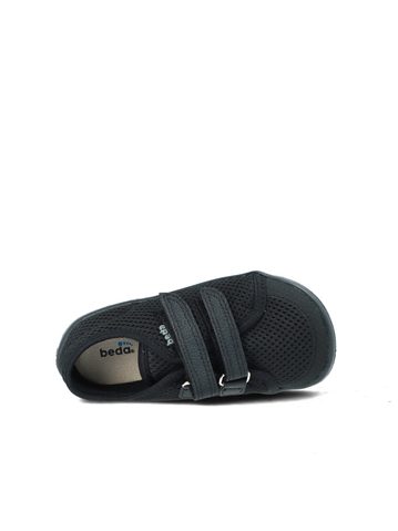BEDA TENISKY BFN 170040/ST/W/O JUST BLACK | Dětské barefoot tenisky