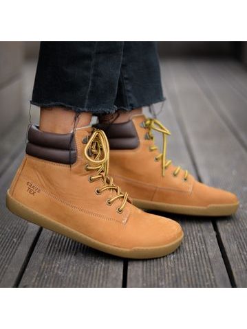 CRAVE UTAH WINTER Cognac | Zateplené zimní barefoot boty