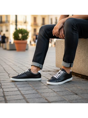 GROUNDIES Galaxy White/Sky Blue | Dámské barefoot tenisky