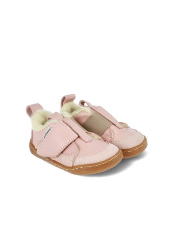 PEGRES PRVNÍ ZIMNÍ BOTIČKY SBF64W Růžová | Dětské první barefoot zateplené botičky