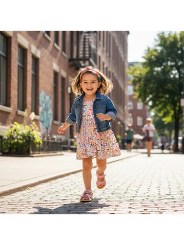 FRODDO SANDAL FLEXY FLOWER Gold Shine | Barefoot sandály