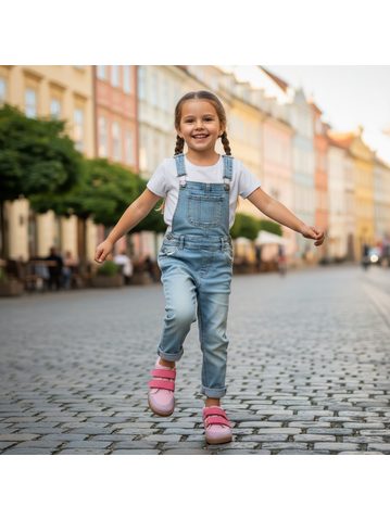 PEGRES All-season sneakers BF54 0.1 Black | Children's barefoot sneakers