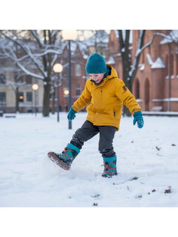 FRODDO UP TEX WINTER Dark Blue | Dětské zimní zateplené barefoot boty