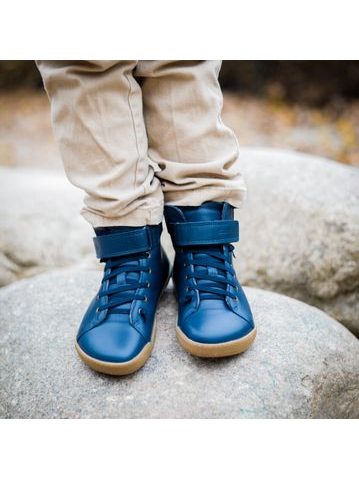 CRAVE WINFIELD Dark Blue | Dětské zimní zateplené barefoot boty 10