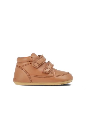 BUNDGAARD PREWALKER STRAP III Cognac | Dětské první barefoot botičky