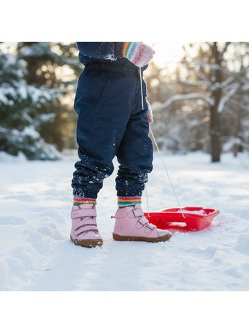 CRAVE SNOWSTORM Navy/Lime | Dětské zimní zateplené boty