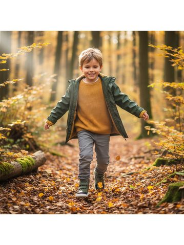 BABY BARE FEBO FALL Midnight Black | Dětské celoroční barefoot boty