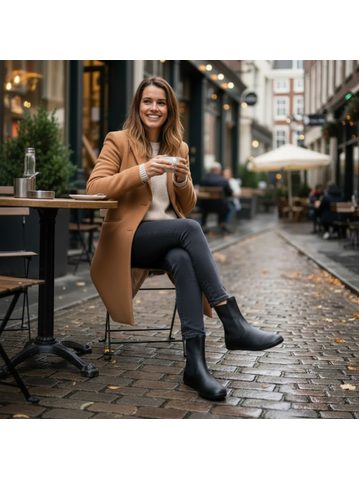 GROUNDIES CAMDEN Black | Dámské barefoot chelsea
