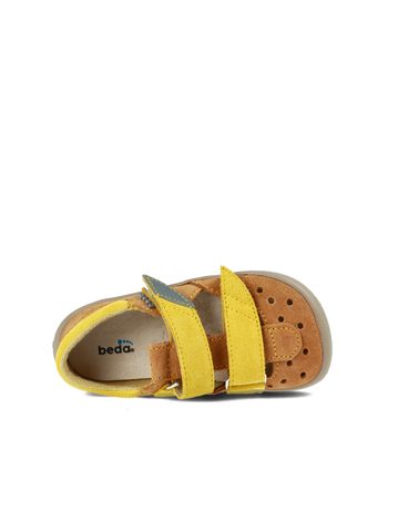 BEDA SANDÁLY CARAMEL Yellow | Dětské barefoot sandály