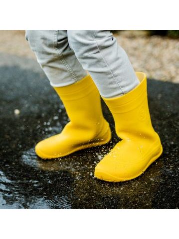 CRAVE MONSOON Yellow | Dětské barefoot holínky