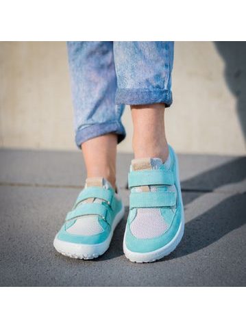 FRODDO TENISKY D-VELCRO II Mint | Dětské barefoot tenisky