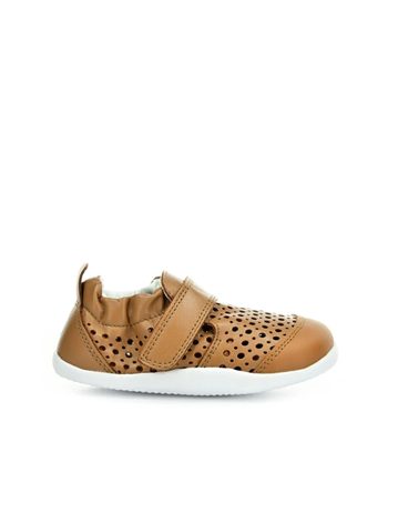 BOBUX XPLORER GO PUNCH Caramel | Dětské barefoot tenisky 1