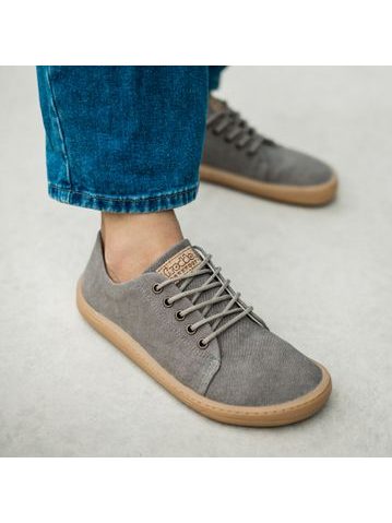 FRODDO SNEAKER VEGAN LACES II Grey | Barefoot tenisky