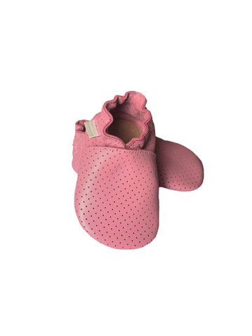 HOPI HOP BAREFOOT KOŽENÉ CAPÁČKY Růžové děrované | Dětské barefoot capáčky