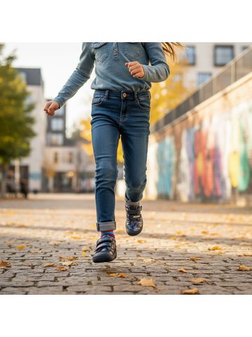 D.D.STEP S073-51761A CELOROČNÍ TENISKY Royal Blue | Dětské barefoot tenisky