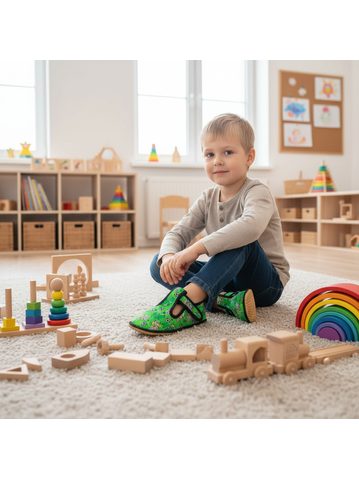 BEDA VYŠŠÍ ZIMNÍ BF 0004/W/SO/MK LUC Black/Grey | Dětské zimní zateplené barefoot boty