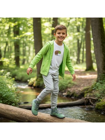 LEGUANO LEGUANITO GO Kiwi | Dětské barefoot tenisky