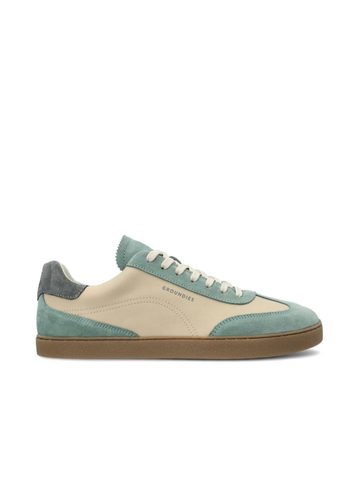GROUNDIES PANAMA Beige/Sage green | Barefoot tenisky