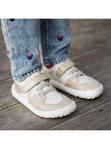 FRODDO TENISKY SPLASH White/Gold | Dětské barefoot tenisky