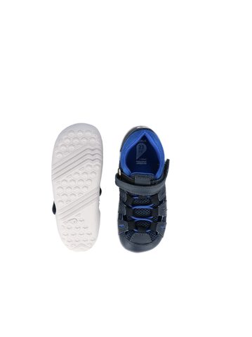 BOBUX SUMMIT Navy + Snorkel Blue | Dětské barefoot sandály