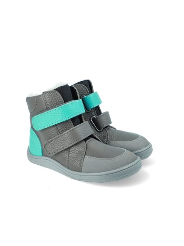 BABY BARE FEBO WINTER Grey Asfaltico | Dětské zimní zateplené barefoot boty 4