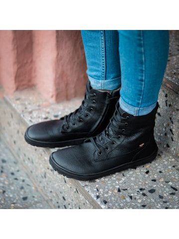 FRODDO VYŠŠÍ KOŽENÉ Zimní Black 6