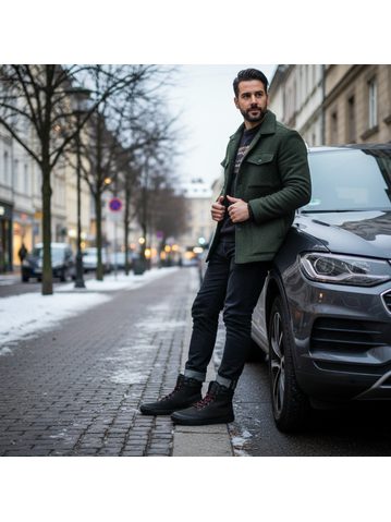 CRAVE VERNOM Black | Zimní barefoot boty