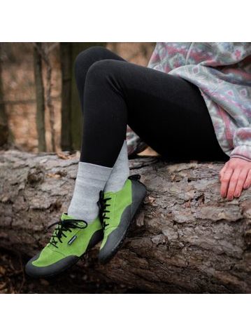 SALTIC OUTDOOR FLAT Green | Outdoorové barefoot boty