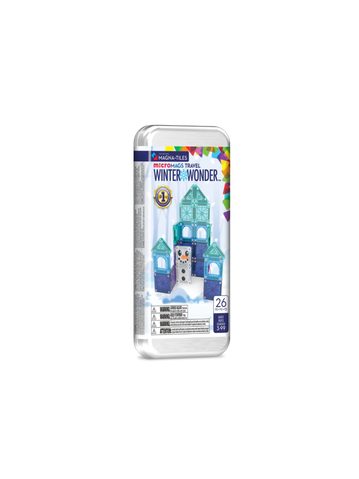 MAGNETICKÁ STAVEBNICE MICROMAGS WINTER WONDERLAND TRAVEL SET 26 DÍLŮ
