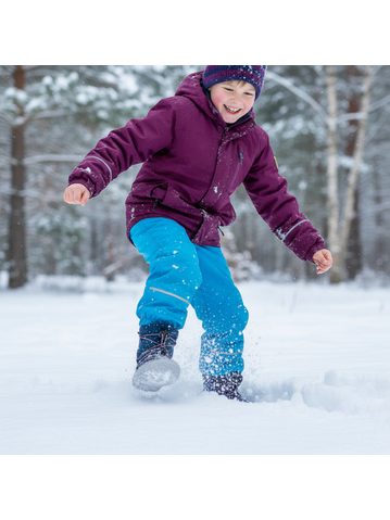 FRODDO ZIMNÍ TEX TRACK WOOL Denim+ | Dětské zimní zateplené barefoot boty