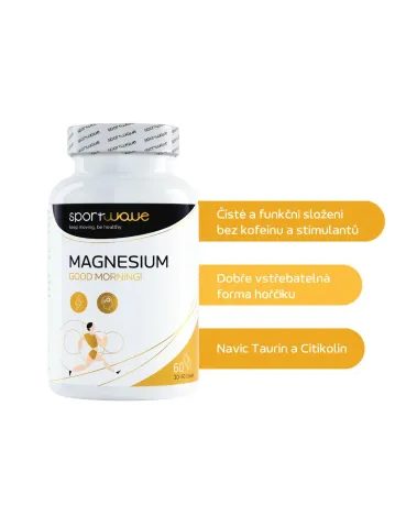 MAGNESIUM GOOD MORNING MALATE 60 cps – Hořčík na podporu energie