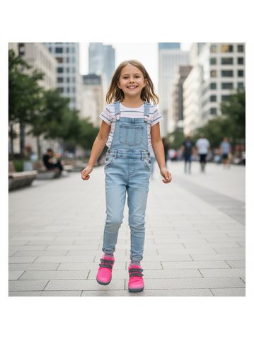 BEDA VYŠŠÍ ZIMNÍ BF 0004/W/SO/MK LUC Black/Grey | Dětské zimní zateplené barefoot boty