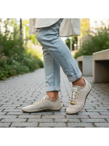 GROUNDIES NOVA GO1 WOMEN Beige Pink | Dámské barefoot tenisky