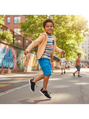 PEGRES SANDÁLKY BF21 Black | Dětské barefoot sandály