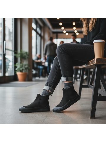 GROUNDIES CAMDEN Black | Dámské barefoot chelsea